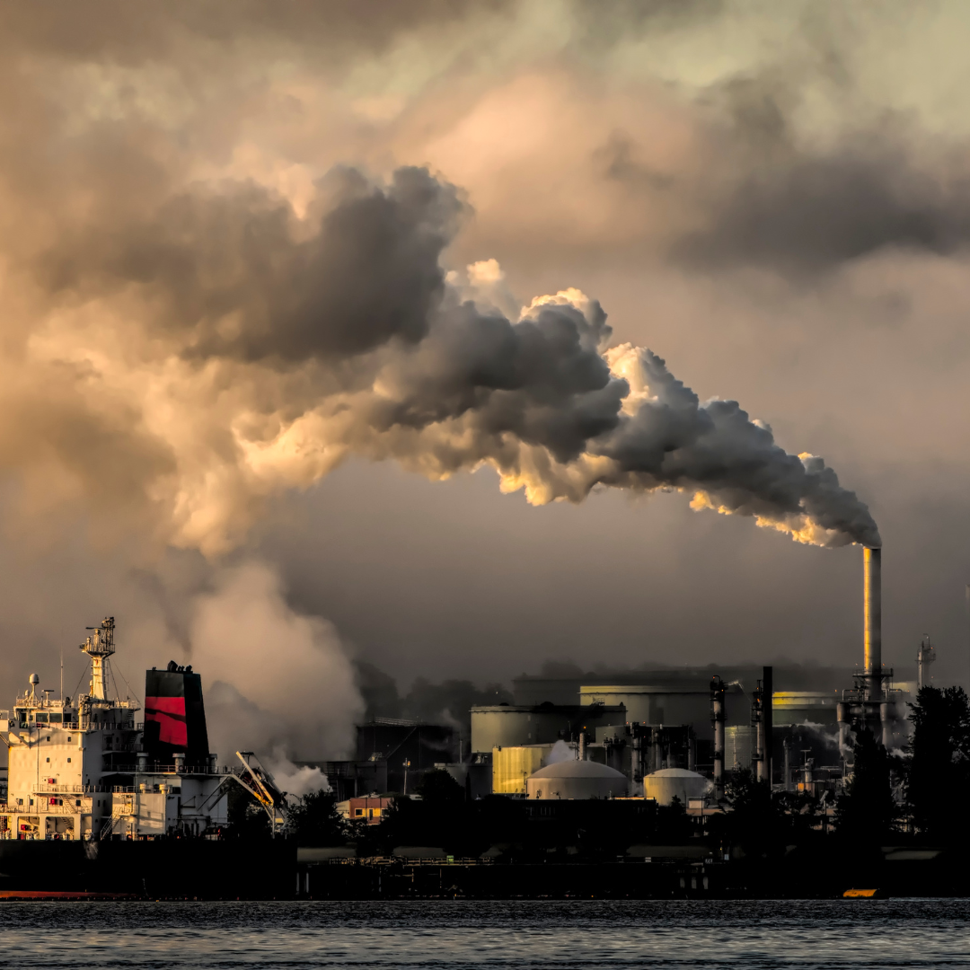 Emissions from factory