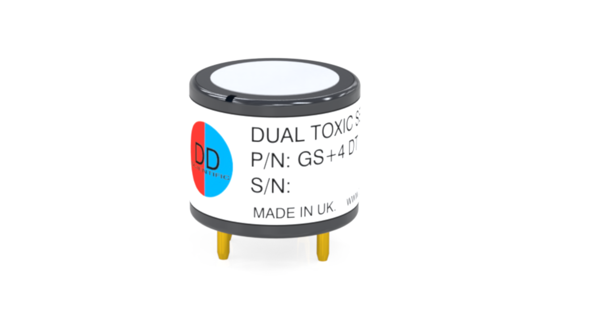 GS+4DT Dual Carbon Monoxide / Hydrogen Sulphide (CO/H2S) Sensor | Dual channel