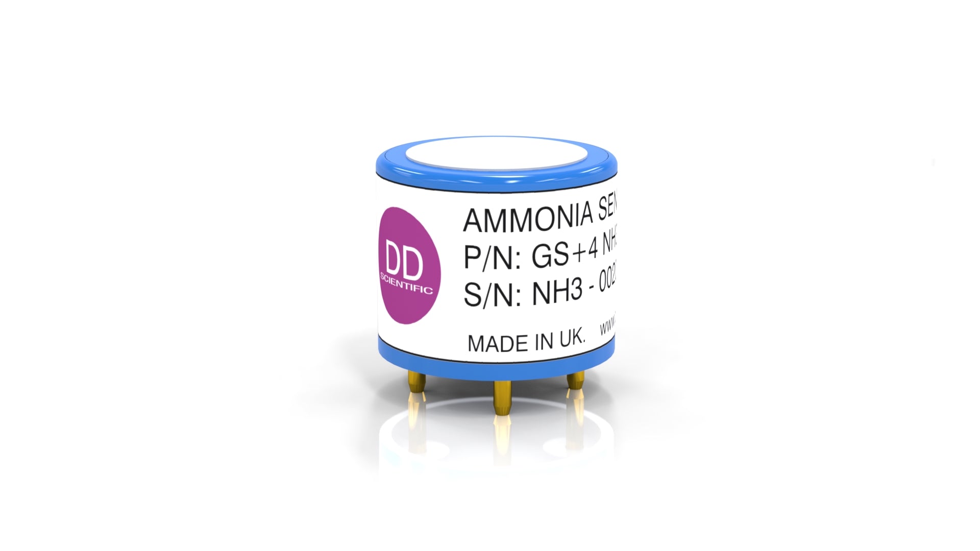 GS+4NH3-300 Ammonia (NH3) Sensor | Medium range (0-300ppm)