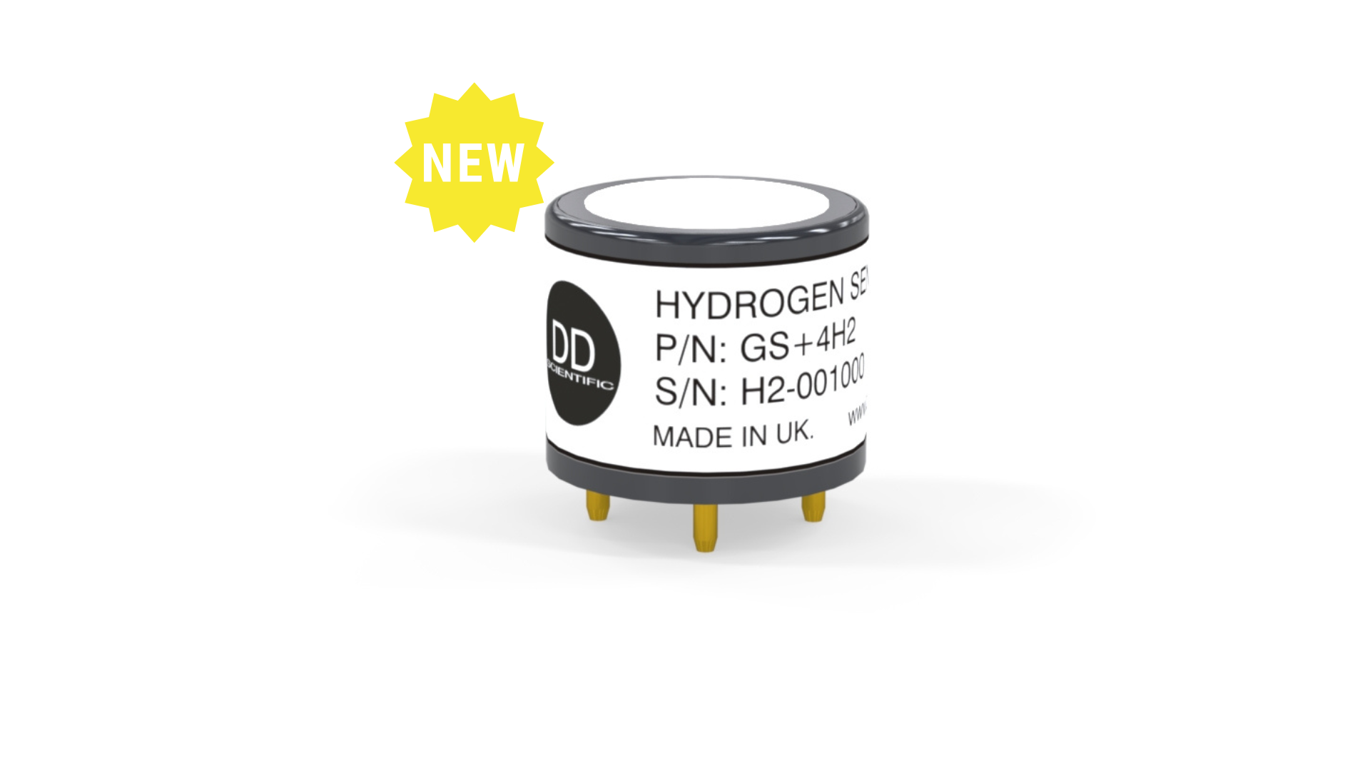 GS+4H2-5% Hydrogen (H2) Sensor | Extended range (0-5%)