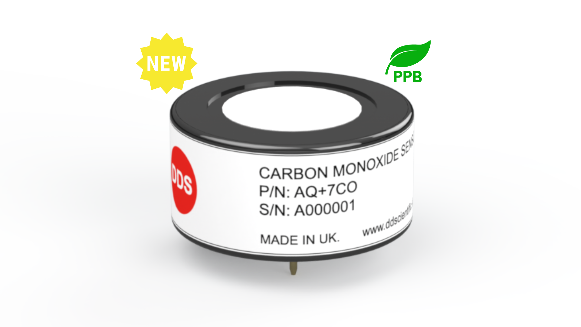 AQ+7CO Carbon Monoxide (CO) Sensor Air quality specification, PPB