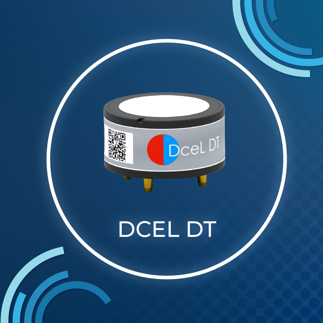 DDS DceL Dual toxic sensor on blue background