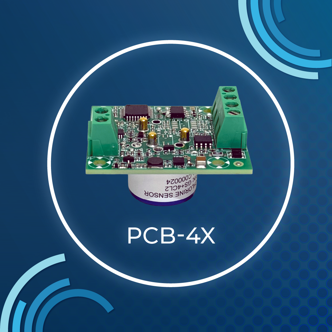 DDS PCB sensor on blue background