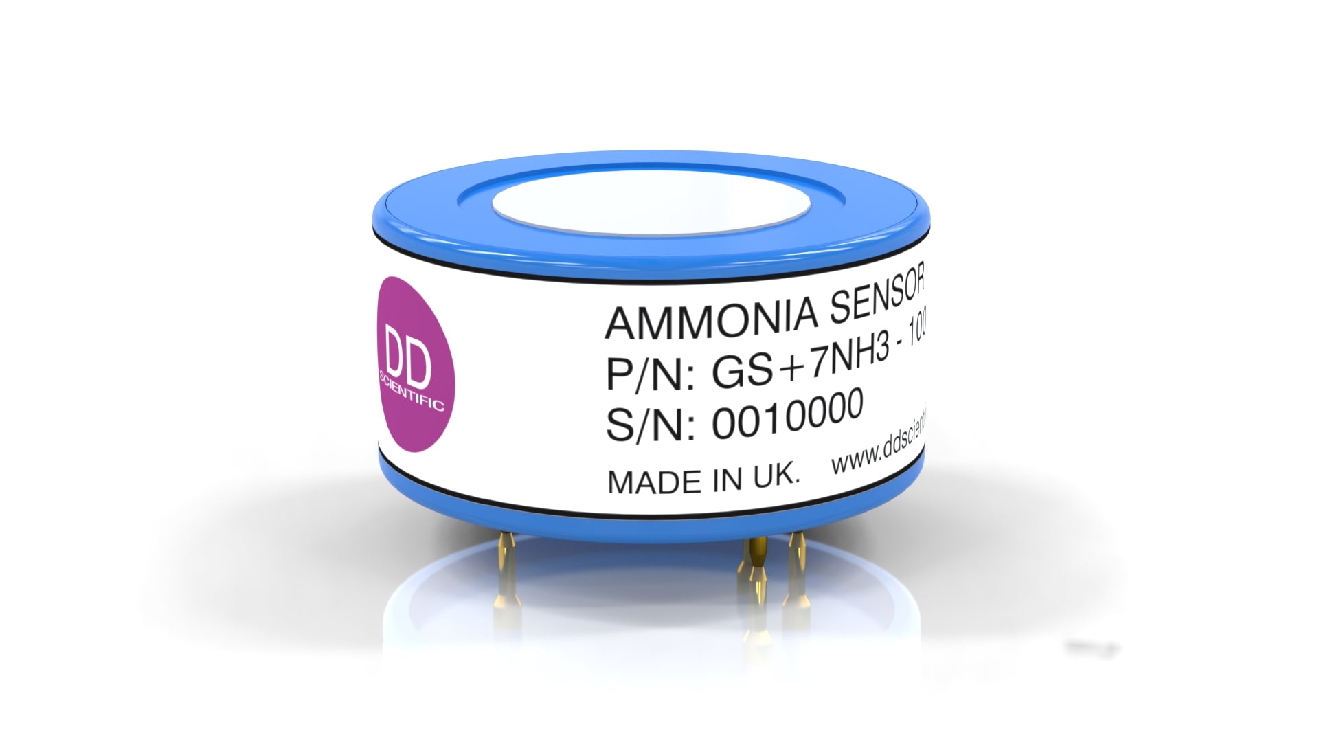 GS+7NH3-100 Ammonia (NH3) Sensor | Low range  (0-100ppm)