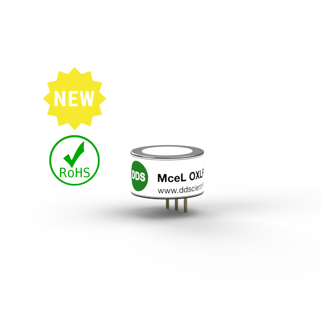 MceL OXLF Oxygen (O2) Sensor | Lead-free (RoHs), 5-year life and low profile